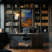 Dubai Cityscape Poster Tradition Modernity For Home Decor