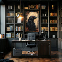 Mystical Raven Adventure Artistic Animal Poster