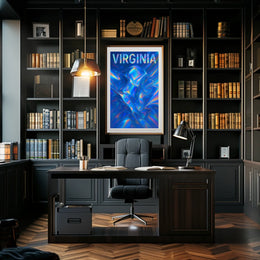 Virginia Abstract Expression Abstract Poster