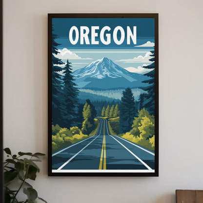 Oregon Vintage Poster