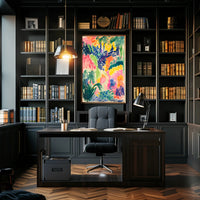 Vibrant Abstract Landscape Print: Abstract, Artistic, or Pop Culture Poster