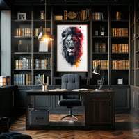 Majestic Lion Art Poster