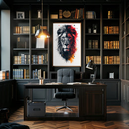 Majestic Lion Art Poster