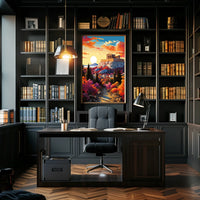 Majestic Sunset Over Athens Cultural or Heritage Poster
