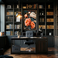 Blossoming Garden Peonies Artistic Poster