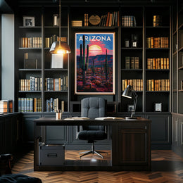 Arizona Desert Sunset Poster