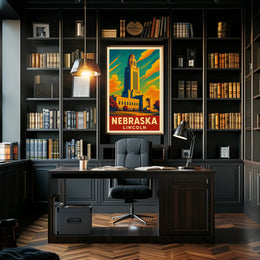 Nebraska State Capitol Poster