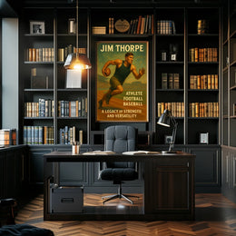 Jim Thorpe Legacy of Strength Poster Wall Art Decor