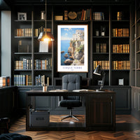 Cinque Terre Coastal Serenity Travel Poster PosterGoat