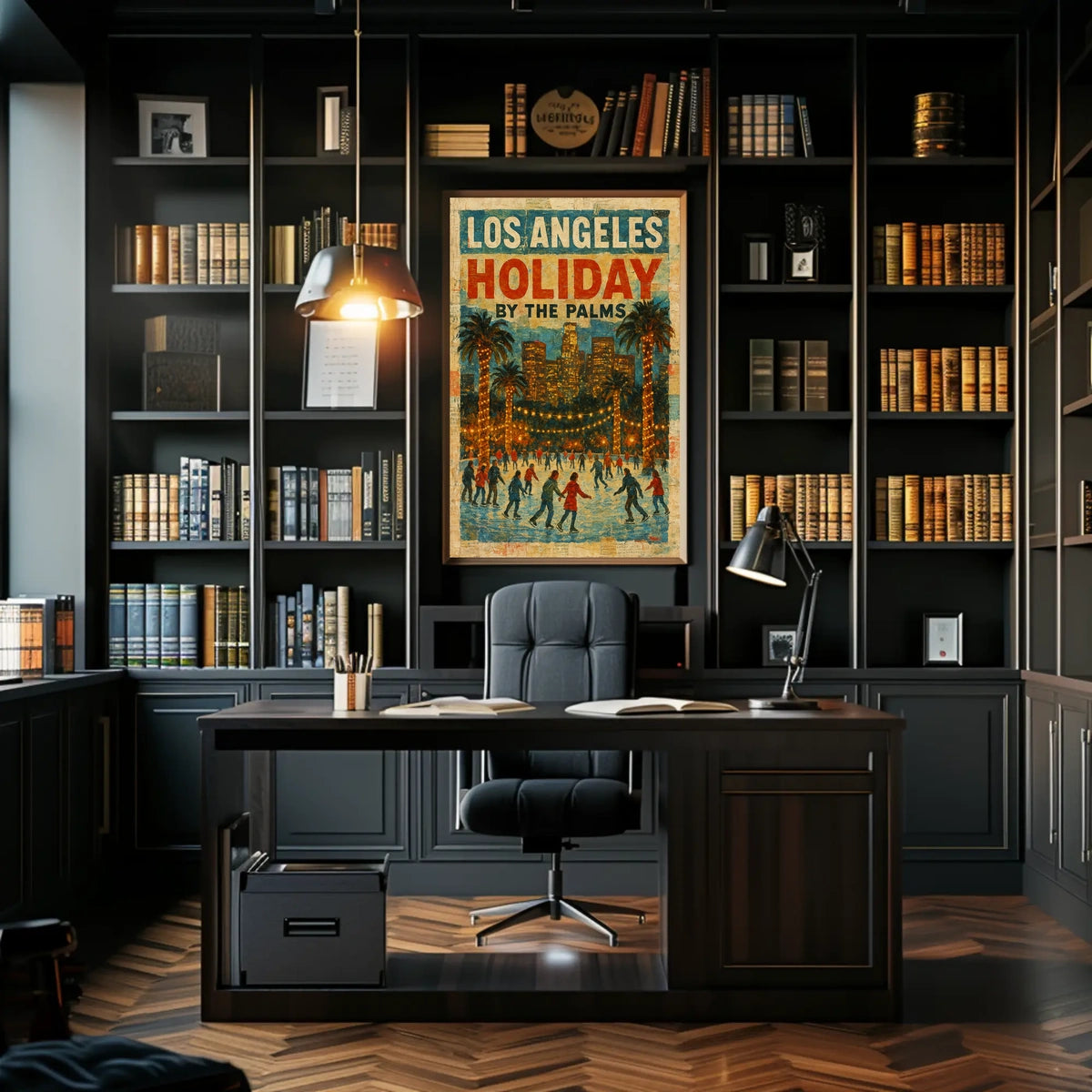 Los Angeles Holiday By The Palms Poster