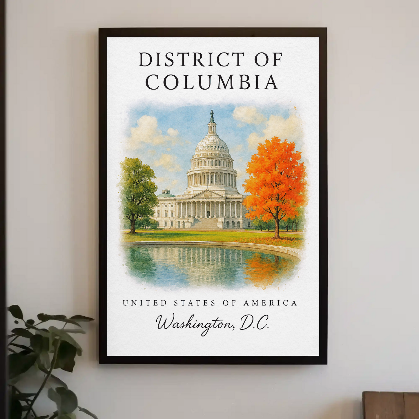 District of Columbia, Washington, D.C. Signature Series Vintage Travel Poster