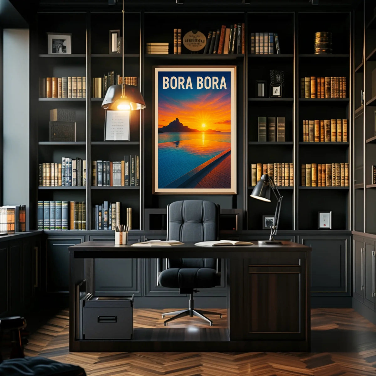 Bora Bora Sunset Poster