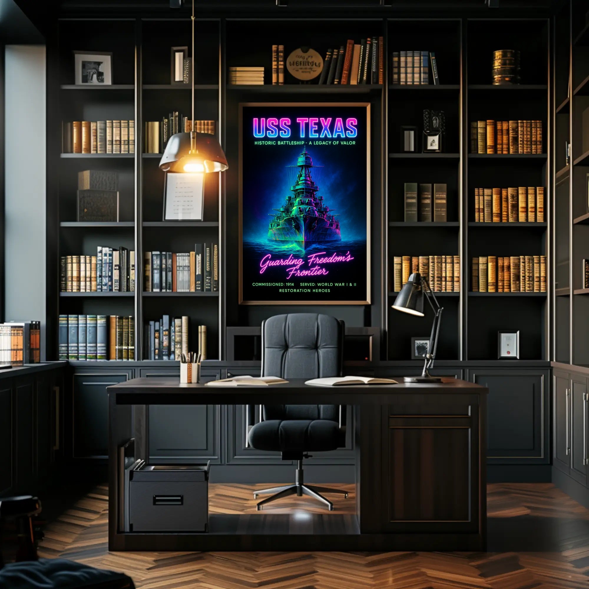 USS Texas A Legacy of Valor Poster PosterGoat