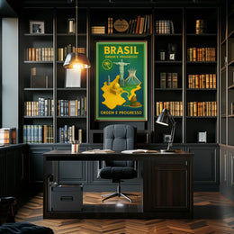 Brazil Ordem E Progresso Poster