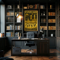 Cleveland Lakefront Glow Poster