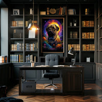 Cosmic Pug Adventure Poster