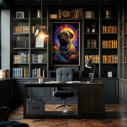 Cosmic Pug Adventure Poster