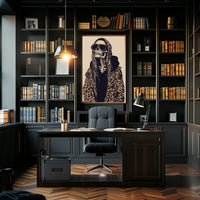 Skeleton Fashion Gothic Illustrative Bold Poster