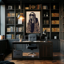 Skeleton Fashion Gothic Illustrative Bold Poster