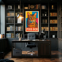 Pixie-Bob Cat Portrait Poster
