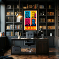 Clinton Pop Art Tribute Wall Art Print PosterGoat