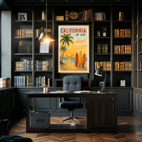 California by Air Poster