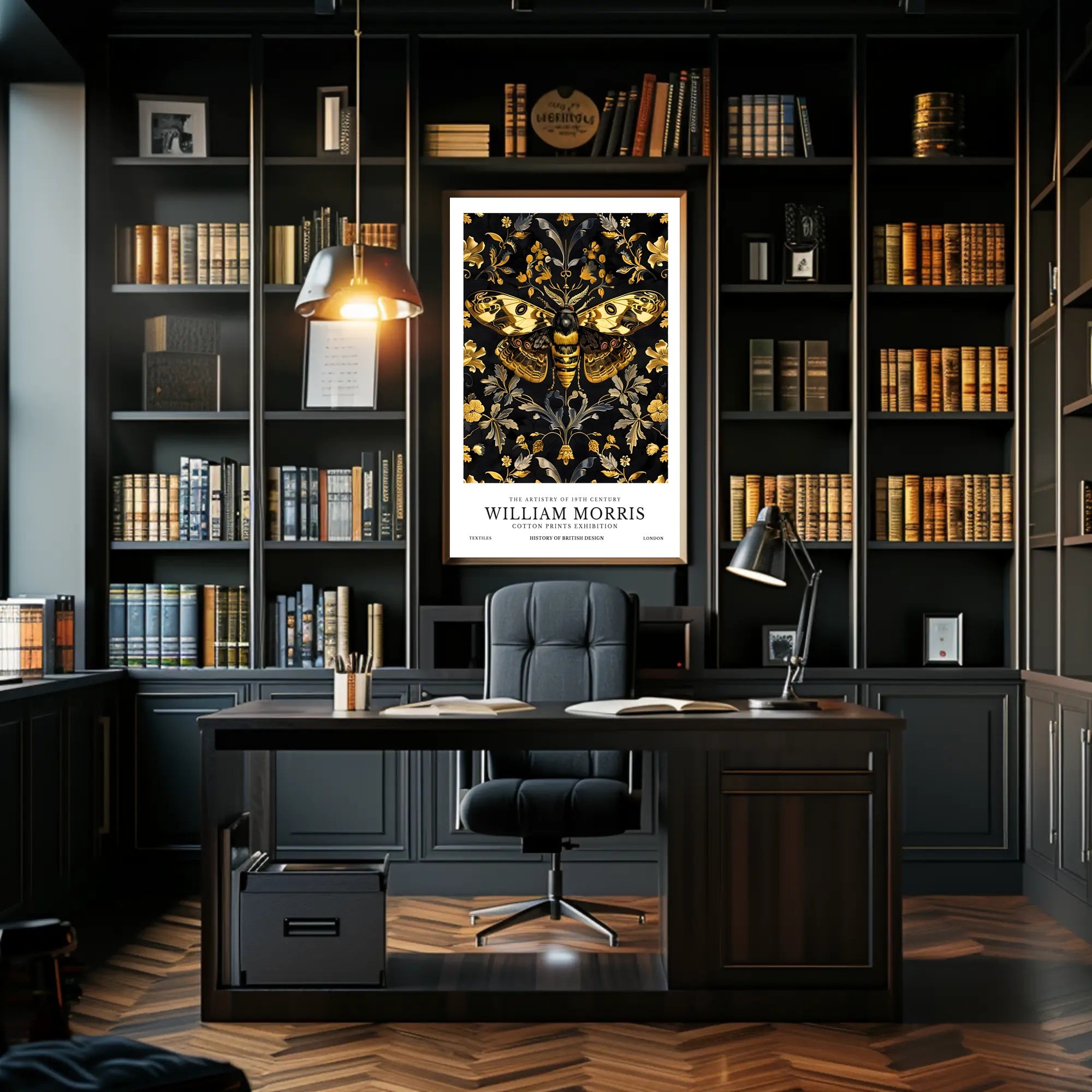 The Artistry of 19th Century Textiles Cultural Poster