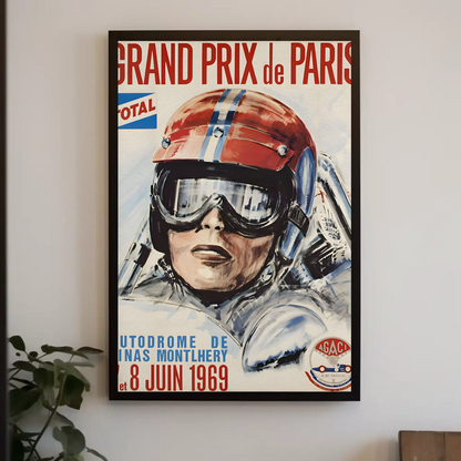 Grand Prix de Paris – 1969 Motor Race Poster