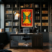 Vibrant Abstract Flag Poster