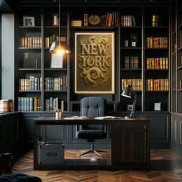 New York Artistic Typography Poster