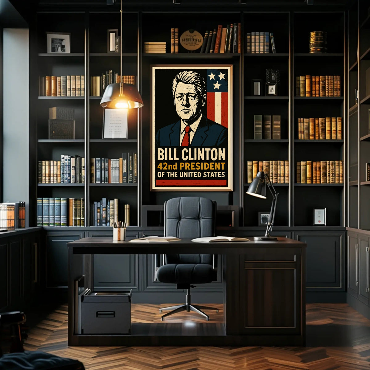 Bill Clinton 42nd President Poster