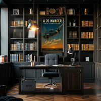 A-26 Invader Vintage Aviation WWII Poster