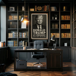 Donald Trump 47th President Vintage Poster