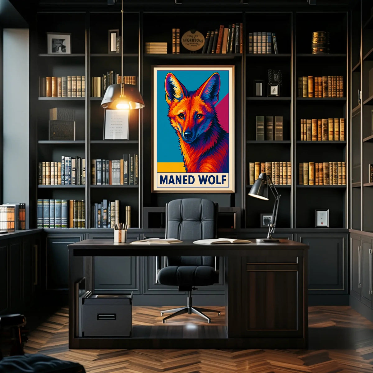 Maned Wolf Poster