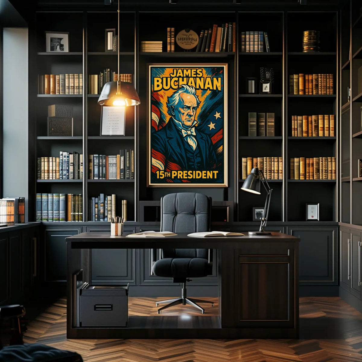 James Buchanan 15th President Poster Historical Wall Art