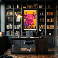 Axolotl Pop Art Poster