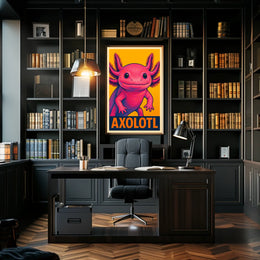Axolotl Pop Art Poster