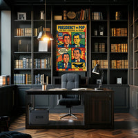 George W. Bush Presidency in Pop Poster PosterGoat