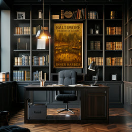 Baltimore Harbor Of Lights Poster