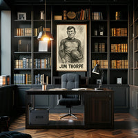 Jim Thorpe Athletic Icon Poster