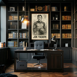 Jim Thorpe Athletic Icon Poster