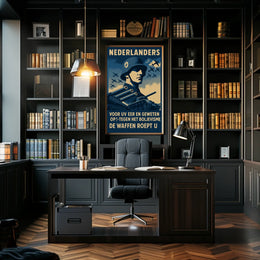 Nederlanders De Waffen Roept U Poster