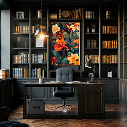 Vibrant Floral Symphony Wall Art Print