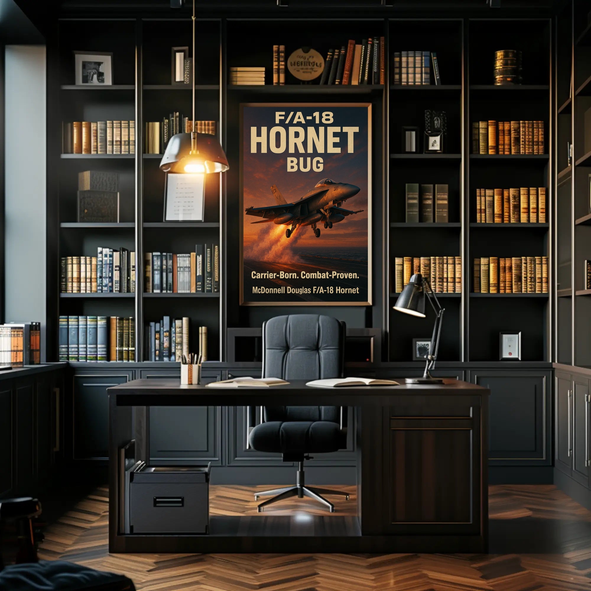 F/A-18 Hornet Takes Flight - Poster