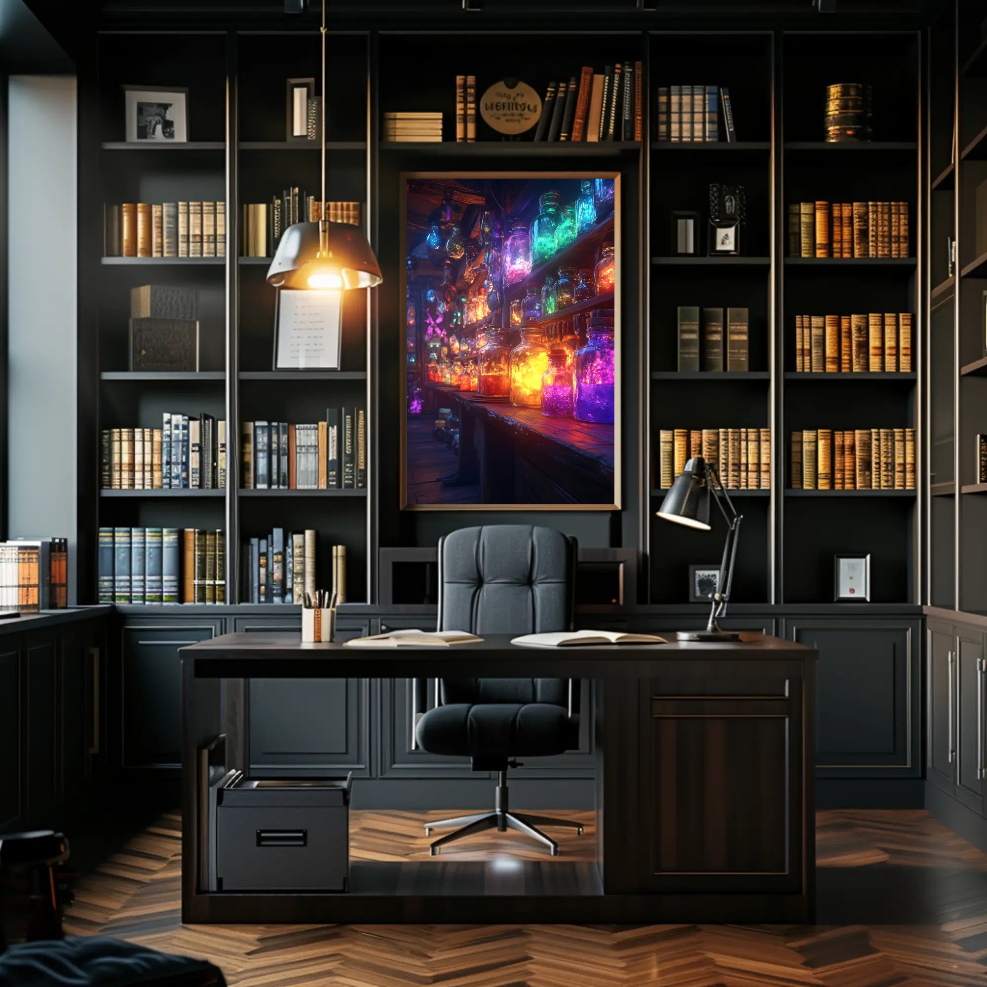 Magical Potion Laboratory with Fantastical Mystical Charm Fantasy Poster