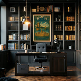 Budapest The Pearl Of The Danube Poster