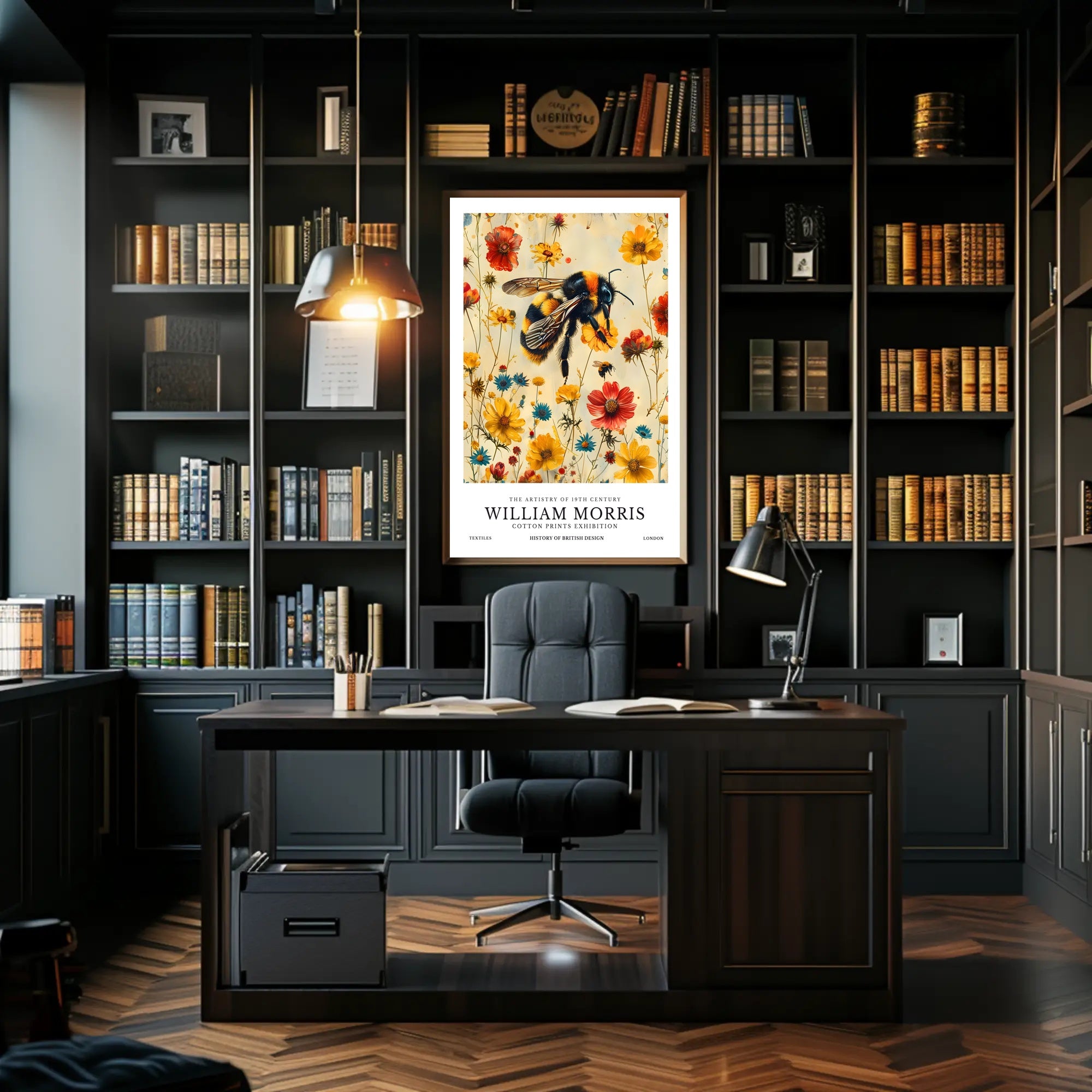 William Morris Vintage Bee Botanical Artistic Poster