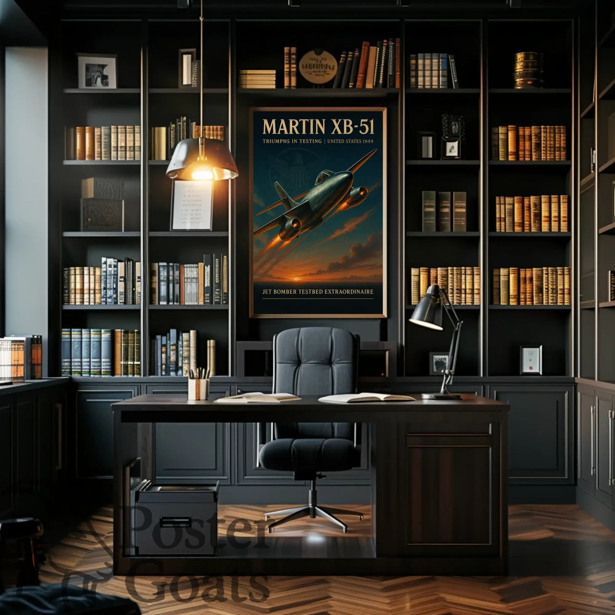 Martin XB-51 Jet Bomber Flight Military Recruitment Poster