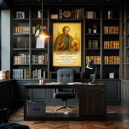 Saint Joseph Patron of Fathers and Workers Poster PosterGoat
