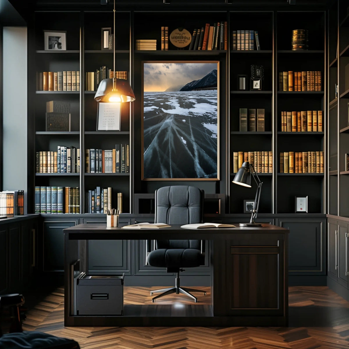 Winter Wonderland in Snowy Serenity - National Park Poster